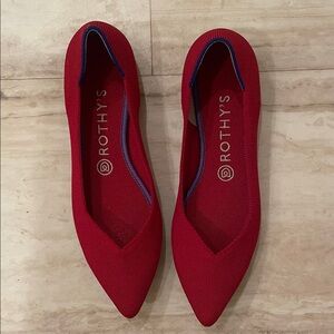 Rothy's Women's Scarlet Red Flats